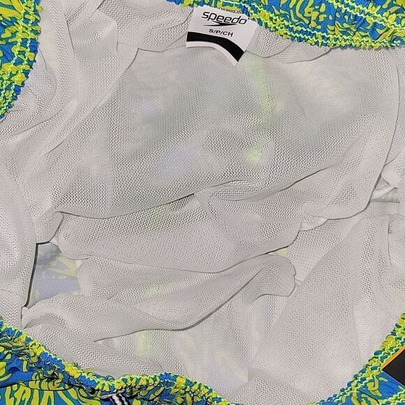 Speedo Men's Pineapple Swim Shorts/Trunks Size Small Blue/Green UPF 50+ - Picture 8 of 8